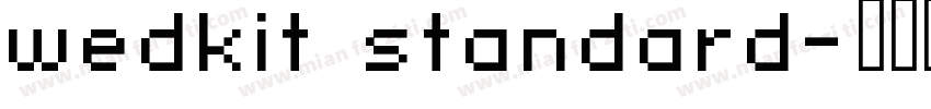 wedkit standard字体转换